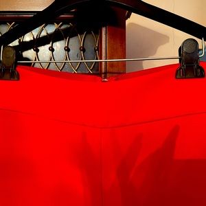 Red Dress Pants - wide-legged